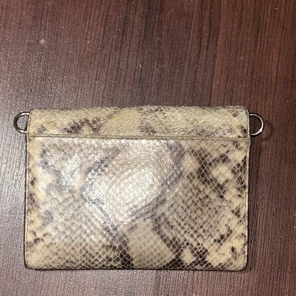 Michael Kors - Brown Snake Skin Design - Jet-Set Chain Link Crossbody Bag - Picture 2 of 7